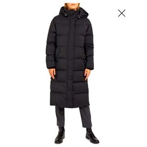 Theory Side-Button Puffer Coat in City Poly NWT
